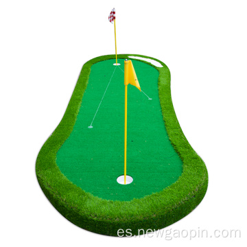Estera verde del putt del golf del mini campo de golf